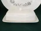 ❤️NIB 2-pc CORELLE Coordinates WINTER FROST WHITE Covered Butter Dish PORCELAIN