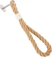 HOMSFOU Rope Towel Ring Hand Towel Holder Paper Towel Holder Bath Hand Towel Ring Toilet Paper Holder Toilet Tissue Towels Hand Towel Towel Holder Organizer Door Rod Cotton White Rope