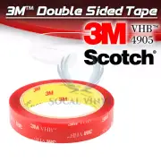 20mmx10FT Genuine 3M VHB #4905 Clear Double-Sided Tape Mounting Automotive Car