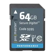 Promaster 64GB SDXC Secure SD Digital Camera Memory Card UHS-1 Class 10 #2145