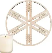 Frxib Wick Centering Tool - Wooden Candle Centering Device Wick Centering Tool,Flat Stabilizer Holder Round Wick Holder for Wick