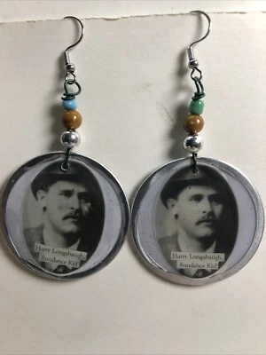 The Legendary Sundance Kid , Earrings,Very Lightweight By Gary Clark