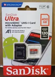 SanDisk Ultra microSDXC UHS-1 Card with Adapter - 400 GB (SDSQUA4-400G-AN6MA)