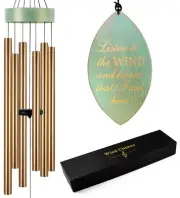 Memorial Wind Chimes Large Deep Tone for Outside,Memory Wind Chime for Loved ...