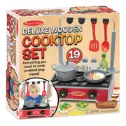Melissa and Doug - Deluxe Wooden Cooktop Set