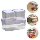 1 Set Fridge Storage Containers Food Storage Box Stackable Food Containers