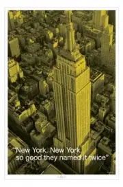 New York - iquote POSTER 60x90cm NEW * NYC So good they named it twice