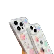 For Iphone 15 Cosmic Star Magsafe Tpu Phone Case Transparent
