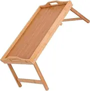 Abaodam Convenient Bed Tray Table Folding Legs and Handle Lap Desk for Dorm Study Breakfast Laptop