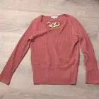 Ivy + ridge mauve long sleeve top size medium