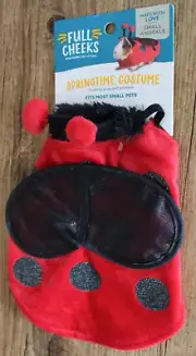 New Full Cheeks Ladybug Springtime Guinea Pig Pet Costume - BNWT