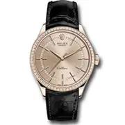 Original Rolex Cellini Diamond Champagne Dial Men's Watch 50705RBR 010