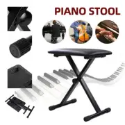 3 Way Portable Piano Stool Adjustable Folding Keyboard Seat Bench Chair Black