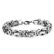 Chic Titanium Steel Masculine Bracelet Lobster Claw Buckle for Men Boys