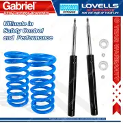 2 Front Gabriel Ultra Cartridge Shocks + Lovells Springs for Daewoo Cielo 1.5i