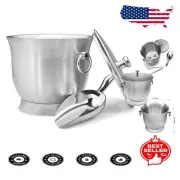 Durable Insulated Ice Bucket with Lid and Accessories - Perfect for Parties
