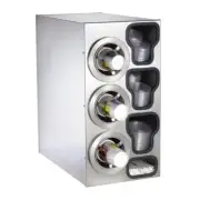 Dispense-Rite CTC-C-3LSS Countertop Cup Dispensers