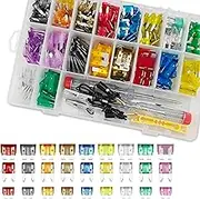 QQWD 306PCS Car Fuse Assortment Kit, Mixed Standard, Mini & Low Profile Vehicle Blade Fuses-2A 5A 7.5A 10A 15A 20A 25A 30A 35A with Fuse Puller & Circuit Tester Replacement for Auto, Truck, SUV, RV