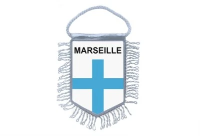 Flag Mini Country Flag Car Decoration Souvenir Coat of Arms City Marseilles
