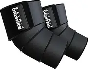 BREAKING LIMITS Elbow Bandage Gym - Elbow Support Weight Training - Elbow Wraps for Weightlifting, Bodybuilding, Powerlifting, Bench Press & Fitness (1 Pair)