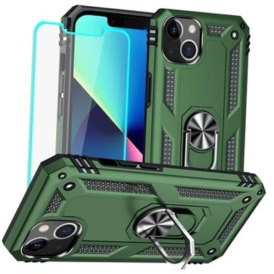 for iPhone 13 Case, Case iPhone 13 with HD Screen iPhone 13-Army Green