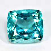8.86Ct Cushion Cut _ Shimmering Quality Untreated Paraiba Blue Apatite