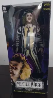 Tim Burton's 1988 Movie Beetlejuice 18" Talking 1:4 Scale Action Figure by NECA