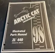 1998 ARCTIC CAT SNOWMOBILE ZL 440 PARTS MANUAL NEW 2255-888 (452)
