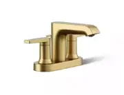 Kohler Hint 4 in. Bathroom Faucet in Vibrant Brushed Moderne Brass K-97094-4-2MB