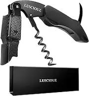 LUSCIOUZ Silent Wine Bottle Opener Waiters Corkscrew Wine Key Made in Japan