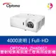 OPTOMA 奧圖碼 ZH406ST 4000流明Full-HD 雷射短焦高亮度工程商用投影機 公司貨 保固5年