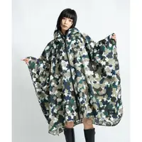 在飛比找PChome24h購物優惠-日本KIU 64141 迷彩花朵 空氣感雨衣/親子雨披/防水