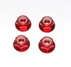 Rc Red Aluminium Wheel Nut For 1/10 Losi Baja Rock Rey Ten Tenacity 22s Crawler
