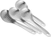 CRILSTYLEO Sturdy 4 Piece Set Grater Spoon for Ginger Cheese Garlic Vegetables Stainless Steel