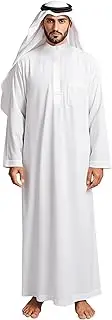 [HOMELEX] Men's Muslim Clothes Thobe Middle East Kaftan Saudi Arab Caftans Islamic Abaya Dress Dubai Robes