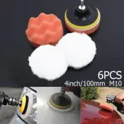 Complete 4in Buffing Pad Kit with Drill Adapter for Car Paint Restoration