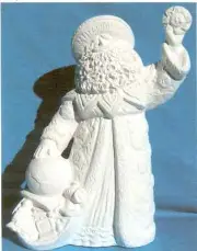 MILLENIUM SANTA CERAMIC BISQUE CHRISTMAS U-PAINT
