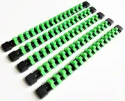 5 GOLIATH INDUSTRIAL 3/8" ABS MOUNTABLE SOCKET RAIL HOLDER ORGANIZER GREEN SH38G
