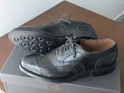 Allen Edmonds "MCALLISTER" Men's Leather Wingtip Oxfords 8.5 D Black USA