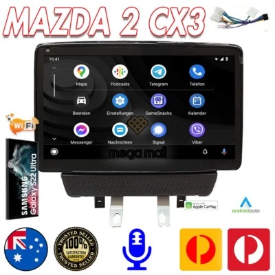 For Mazda 2 CX-3 9" Touchscreen Android Auto Car Radio GPS Navigation Carplay