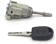 Front Left Driver Side Door Lock Barrel Cylinder Fit for VW Passat B5 (3B 3BG) 1996-2005 Lupo 1998-2005