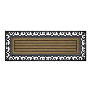 Solemate Rubber/C Ribbed Wide 45x120cm Stylish Outdoor Entrance Doormat