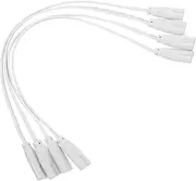 4pcs LED Light Extension Cord Double End Lamp Connecting Wire Integrated Tube Light Holder Socket Fittings Electric Wire for Versatile Installation