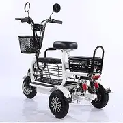 3 Wheel Electric Mobility Scooters for Adults, Folding Electric Wheelchairs Scooter with 3 Seats Endurance 60 km Ultra-lightweight Portable Scooters for Seniors (Color : B)