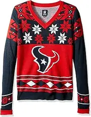 FOCO NFL Women's V-Neck Sweater