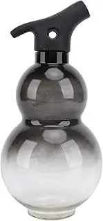 Gourd Water Bottle Retro Style Outdoor Portable Sports Water Bottle with Strap 800ml (Black)