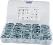 SWOOMEY 60pcs Spire u Clip Panel Fasteners Wheel Nuts Car M8 Screws Motorcycle License Plate U-shaped Nut M8 U Clamp Motorcycle Paddock Stand Belt Knuckle Automotive U Nut Fastener Silver