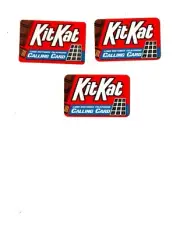 Kit Kat Hershey Foods Candy Bar Phone Cards (Expired) THREE *67