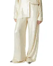 Pinko Tibullo Sequin Wide Leg Pants