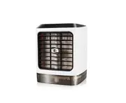 Mini Desktop Air Cooler Humidifier Ambient Lamp Usb Air Conditioning Fan - White